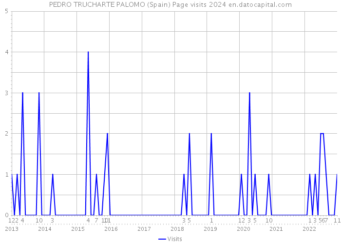 PEDRO TRUCHARTE PALOMO (Spain) Page visits 2024 