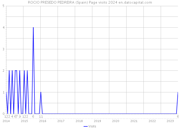 ROCIO PRESEDO PEDREIRA (Spain) Page visits 2024 