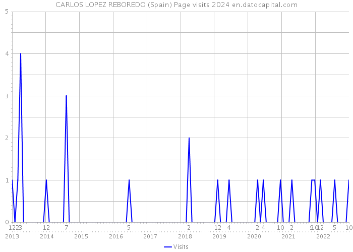 CARLOS LOPEZ REBOREDO (Spain) Page visits 2024 