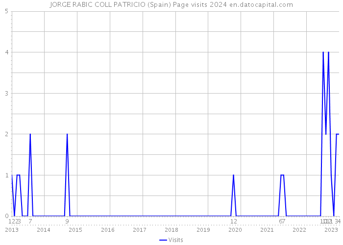 JORGE RABIC COLL PATRICIO (Spain) Page visits 2024 
