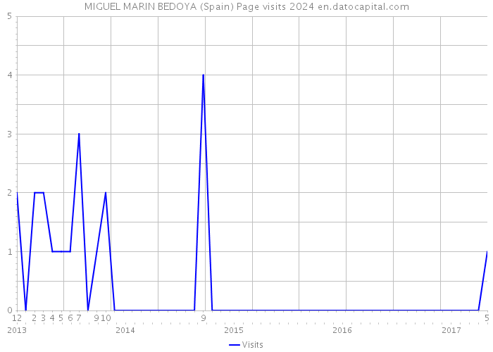 MIGUEL MARIN BEDOYA (Spain) Page visits 2024 