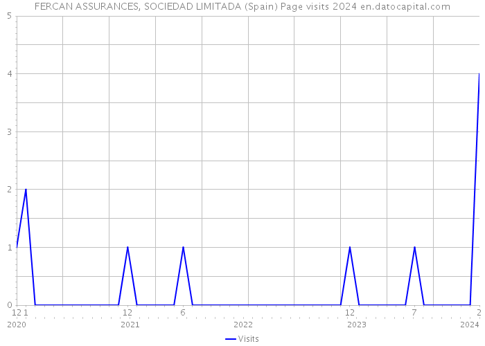 FERCAN ASSURANCES, SOCIEDAD LIMITADA (Spain) Page visits 2024 
