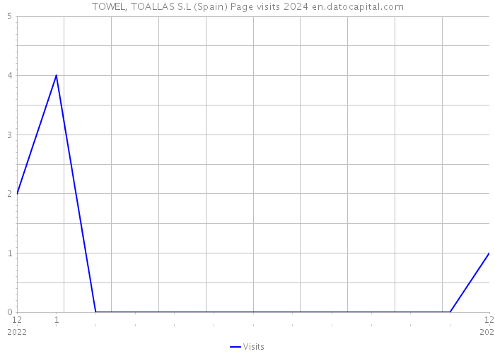 TOWEL, TOALLAS S.L (Spain) Page visits 2024 