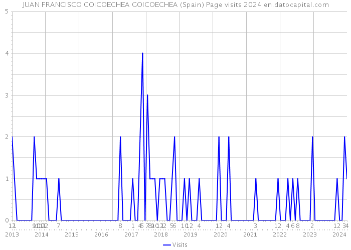 JUAN FRANCISCO GOICOECHEA GOICOECHEA (Spain) Page visits 2024 