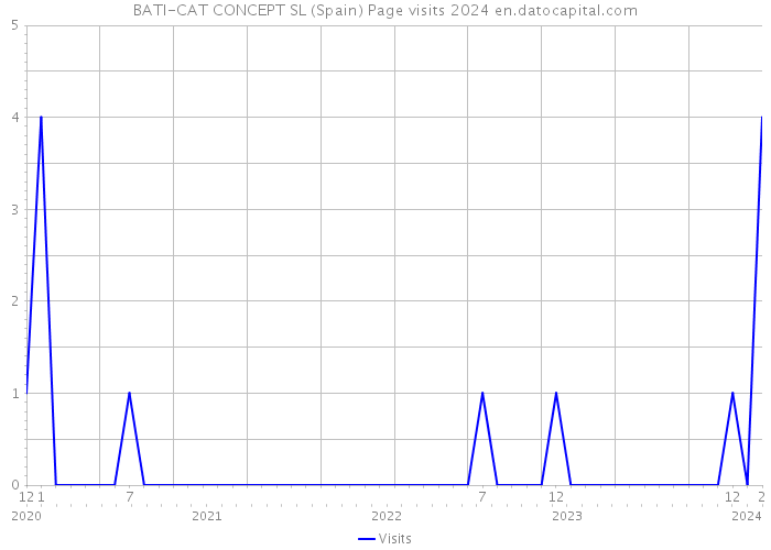BATI-CAT CONCEPT SL (Spain) Page visits 2024 