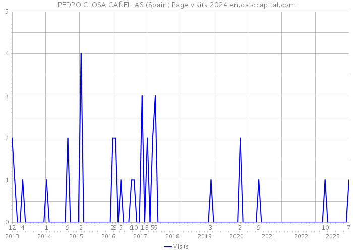 PEDRO CLOSA CAÑELLAS (Spain) Page visits 2024 