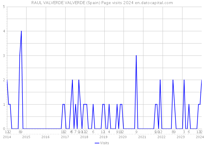 RAUL VALVERDE VALVERDE (Spain) Page visits 2024 