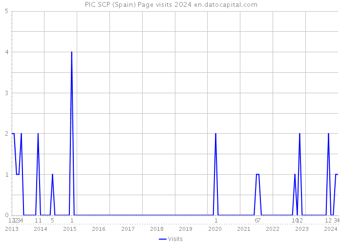 PIC SCP (Spain) Page visits 2024 