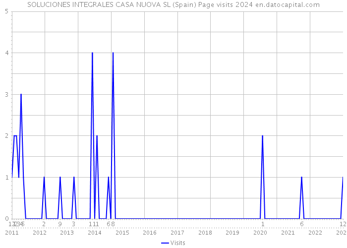 SOLUCIONES INTEGRALES CASA NUOVA SL (Spain) Page visits 2024 