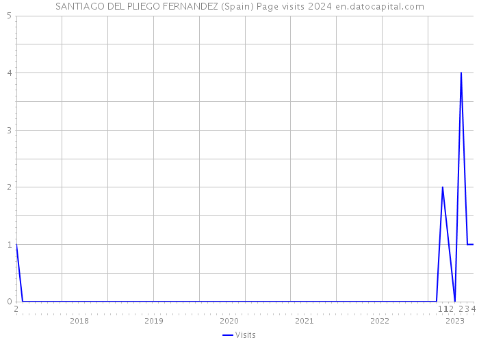 SANTIAGO DEL PLIEGO FERNANDEZ (Spain) Page visits 2024 