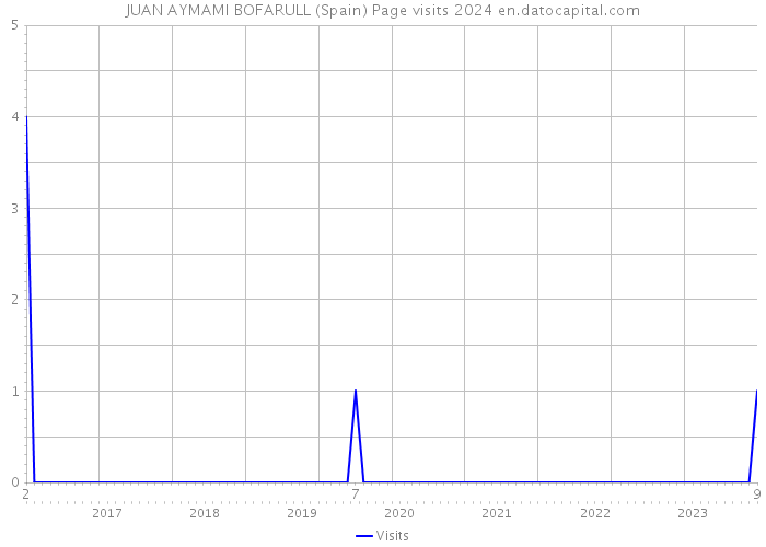 JUAN AYMAMI BOFARULL (Spain) Page visits 2024 