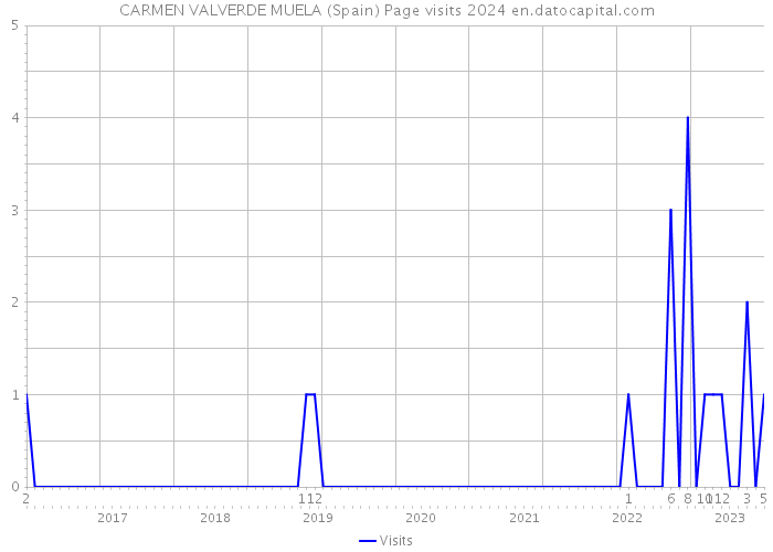 CARMEN VALVERDE MUELA (Spain) Page visits 2024 