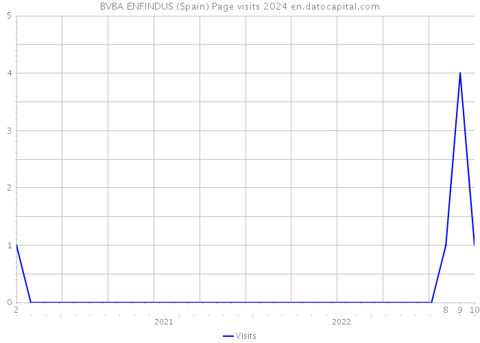 BVBA ENFINDUS (Spain) Page visits 2024 