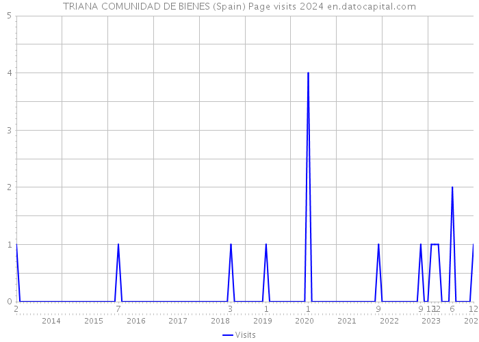 TRIANA COMUNIDAD DE BIENES (Spain) Page visits 2024 
