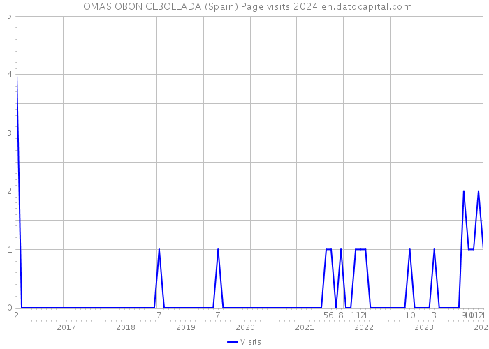 TOMAS OBON CEBOLLADA (Spain) Page visits 2024 