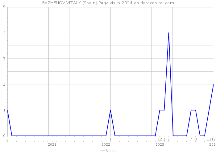 BAZHENOV VITALY (Spain) Page visits 2024 