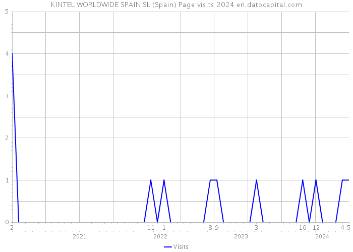 KINTEL WORLDWIDE SPAIN SL (Spain) Page visits 2024 