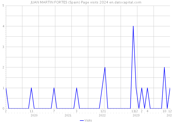 JUAN MARTIN FORTES (Spain) Page visits 2024 