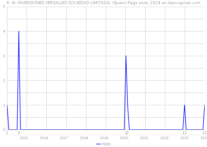 R. M. INVERSIONES VERSALLES SOCIEDAD LIMITADA. (Spain) Page visits 2024 