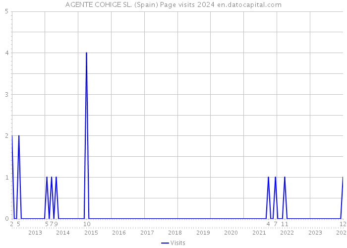 AGENTE COHIGE SL. (Spain) Page visits 2024 