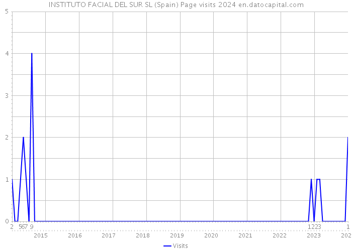 INSTITUTO FACIAL DEL SUR SL (Spain) Page visits 2024 