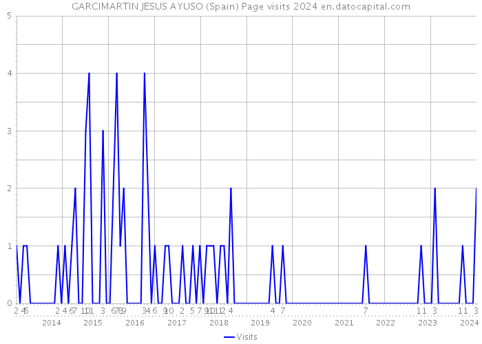 GARCIMARTIN JESUS AYUSO (Spain) Page visits 2024 