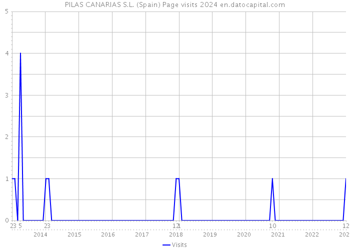 PILAS CANARIAS S.L. (Spain) Page visits 2024 