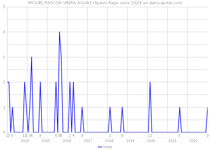 MIGUEL PASCOA VIEIRA AGUAS (Spain) Page visits 2024 