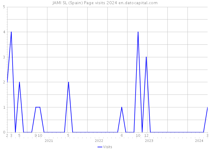 JAMI SL (Spain) Page visits 2024 