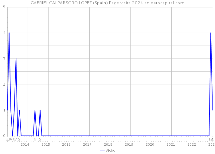 GABRIEL CALPARSORO LOPEZ (Spain) Page visits 2024 