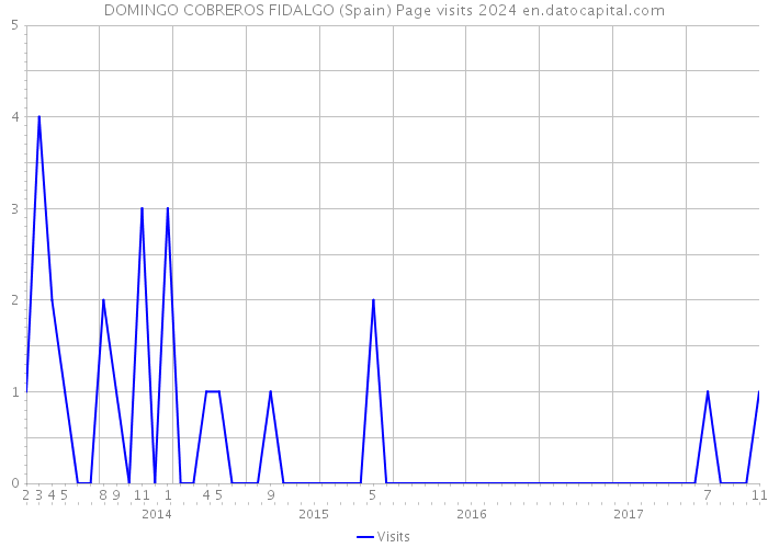 DOMINGO COBREROS FIDALGO (Spain) Page visits 2024 