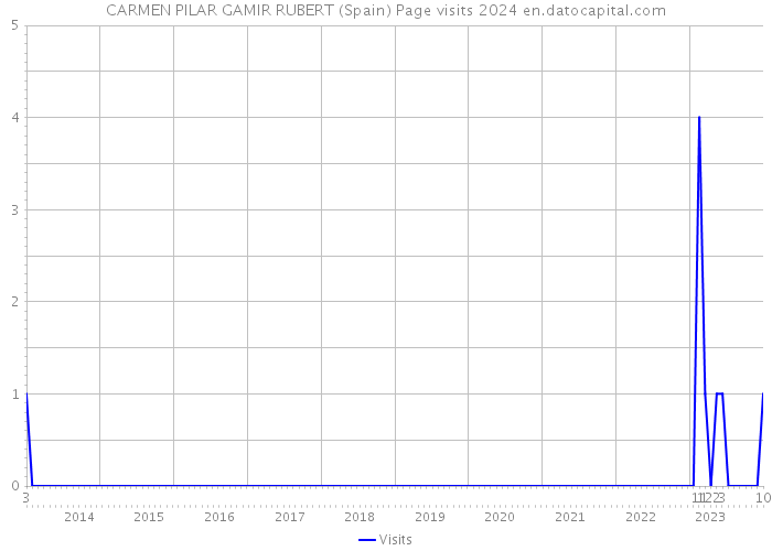 CARMEN PILAR GAMIR RUBERT (Spain) Page visits 2024 