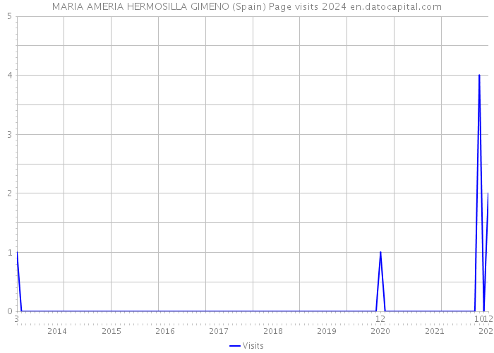 MARIA AMERIA HERMOSILLA GIMENO (Spain) Page visits 2024 