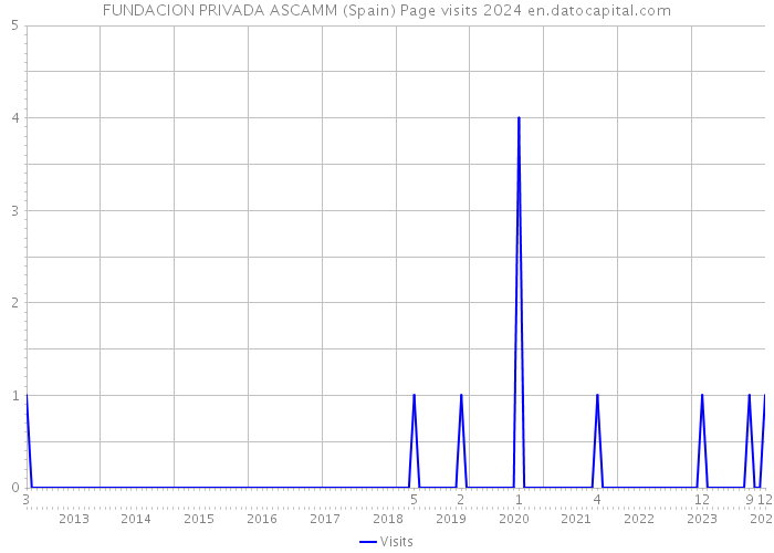 FUNDACION PRIVADA ASCAMM (Spain) Page visits 2024 