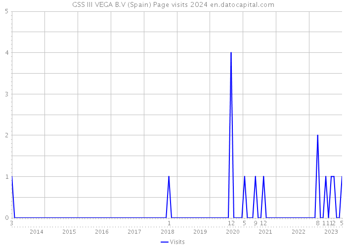 GSS III VEGA B.V (Spain) Page visits 2024 