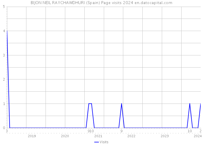 BIJON NEIL RAYCHAWDHURI (Spain) Page visits 2024 