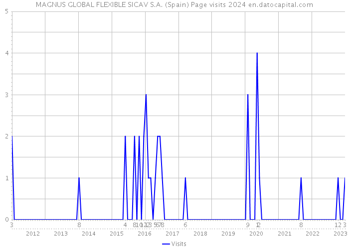MAGNUS GLOBAL FLEXIBLE SICAV S.A. (Spain) Page visits 2024 