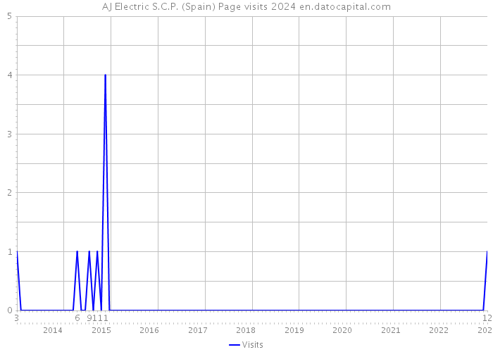AJ Electric S.C.P. (Spain) Page visits 2024 