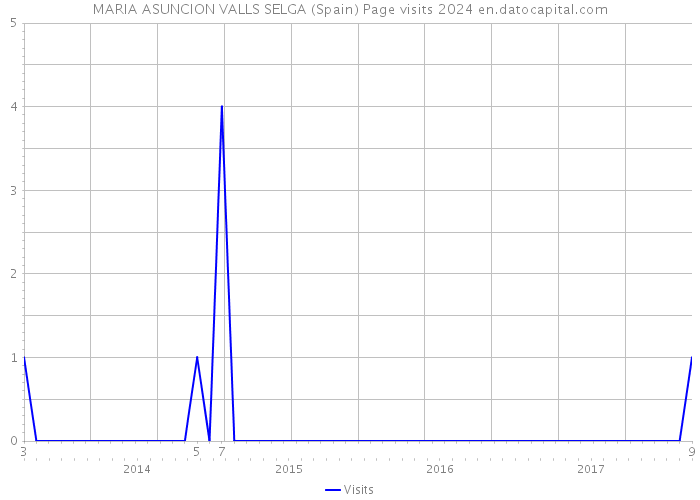 MARIA ASUNCION VALLS SELGA (Spain) Page visits 2024 