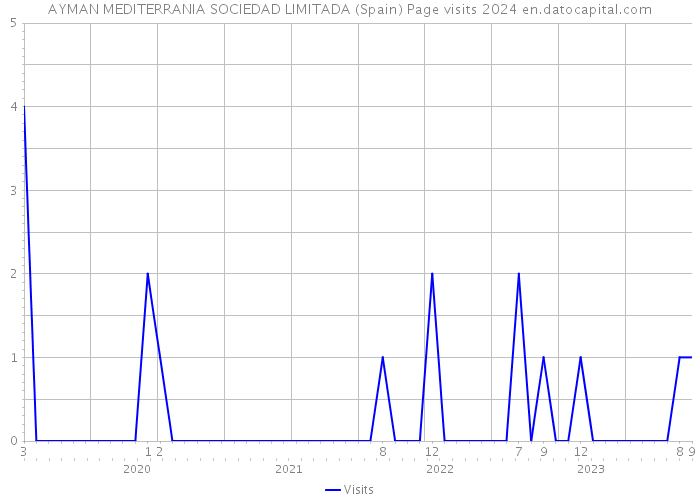 AYMAN MEDITERRANIA SOCIEDAD LIMITADA (Spain) Page visits 2024 