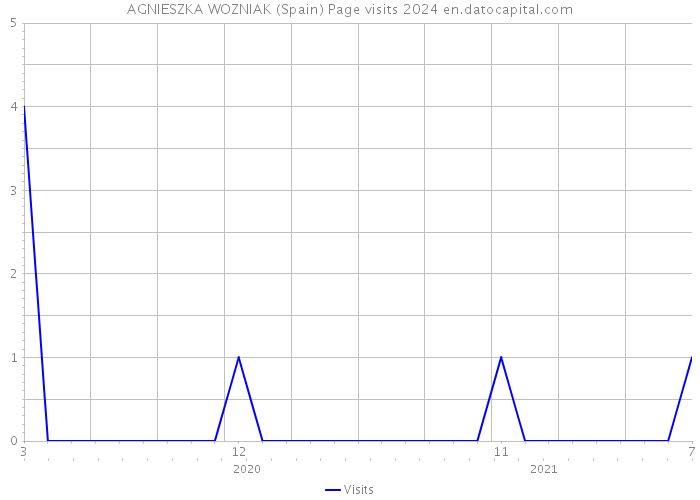 AGNIESZKA WOZNIAK (Spain) Page visits 2024 