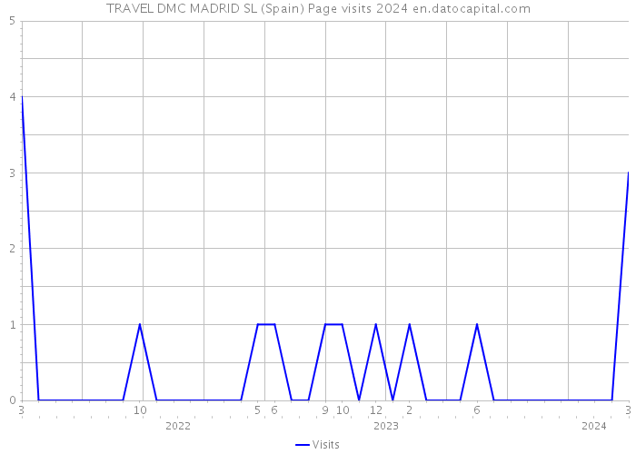 TRAVEL DMC MADRID SL (Spain) Page visits 2024 