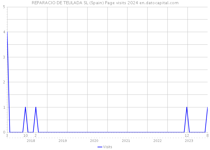 REPARACIO DE TEULADA SL (Spain) Page visits 2024 