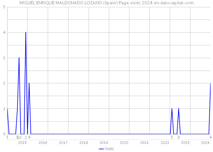 MIGUEL ENRIQUE MALDONADO LOZANO (Spain) Page visits 2024 