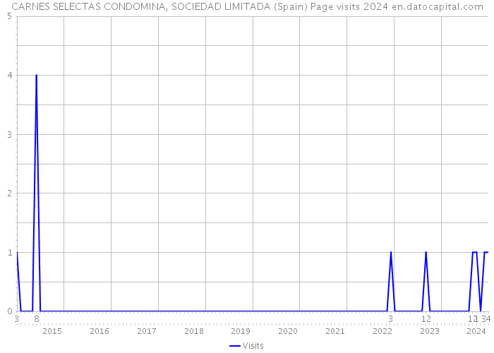 CARNES SELECTAS CONDOMINA, SOCIEDAD LIMITADA (Spain) Page visits 2024 