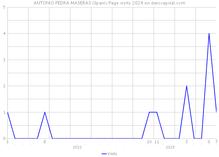 ANTONIO PEDRA MASERAS (Spain) Page visits 2024 