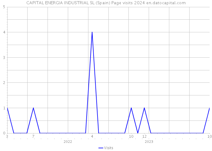 CAPITAL ENERGIA INDUSTRIAL SL (Spain) Page visits 2024 
