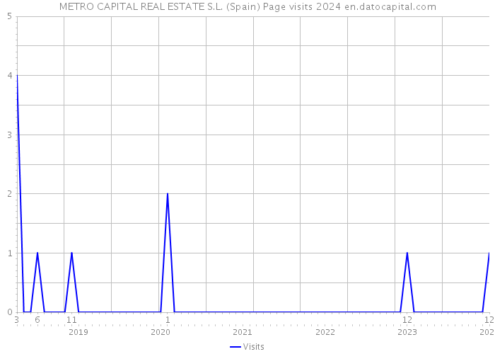 METRO CAPITAL REAL ESTATE S.L. (Spain) Page visits 2024 