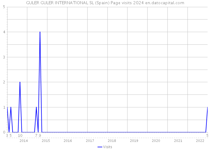 GULER GULER INTERNATIONAL SL (Spain) Page visits 2024 