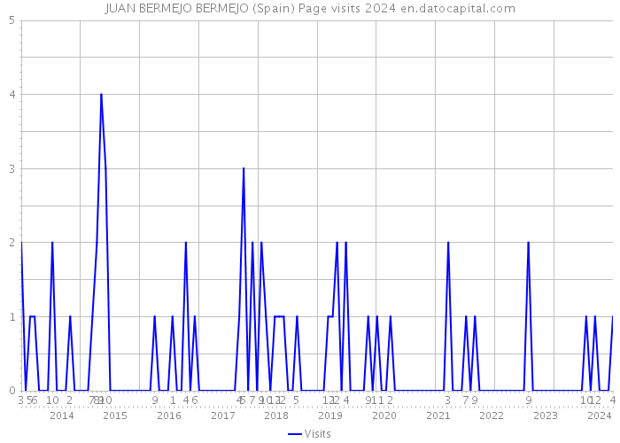 JUAN BERMEJO BERMEJO (Spain) Page visits 2024 